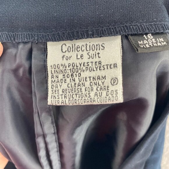 Collections Pants Womens 16 Black Wide Leg Everyday Office Career Work Formal - Picture 5 of 11